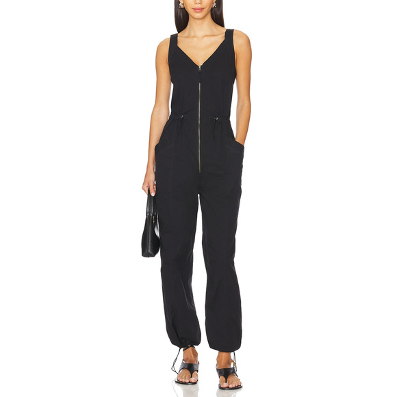 Pistola 'Viva' Black Cotton Jumpsuit Size S - Picture 1 of 4